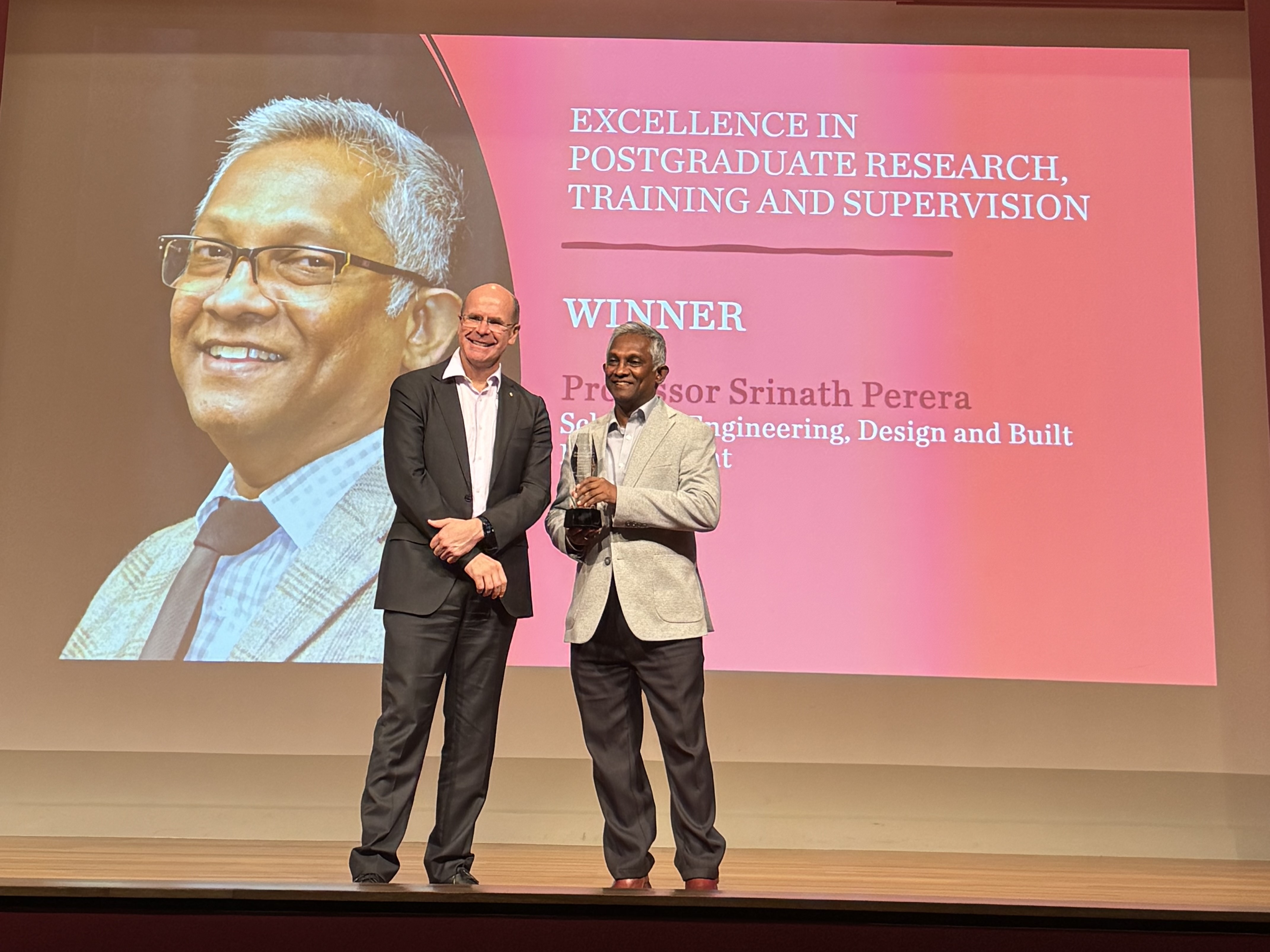 Professor Srinath Perera received University Excellence Award