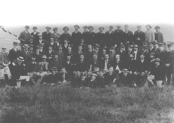 Officers and students, 1891-96 (Principal Thompson seated centre, front row) [Hawkesbury Agricultural College (HAC)]