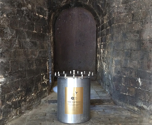 The 25th Anniversary time capsule which was placed in the Boilerhouse, Parramatta Campus July 2014