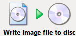 Write Image File To Disc button