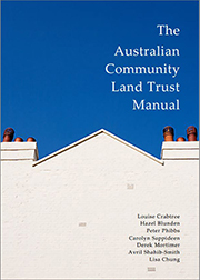 The Australian Community Land Trust Manual Cover which shows a cream coloured roof-top and a blue sky.