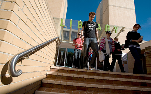 Campbelltown campus library entrance