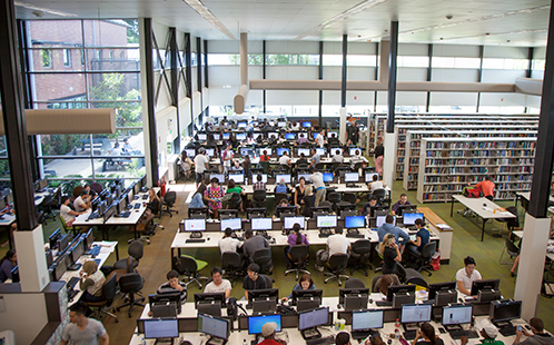 Interior of Parramatta campus library