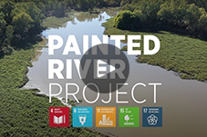 Cover image of painted river video clip