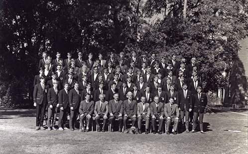 Intercollegiate sporting teams and the College Principals [Hawkesbury Agricultural College (HAC)] 1969 (P1296)