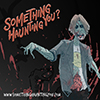 An illustration of a zombie with the words 'Something haunting you?' 