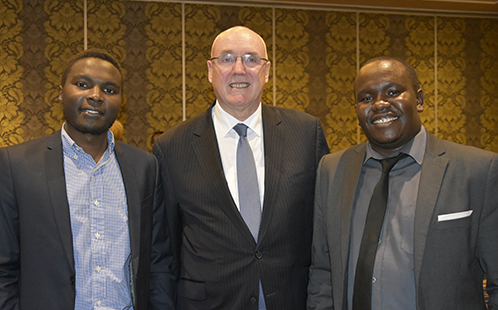 Vice-Chancellor Professor Barney Glover meets with African universities