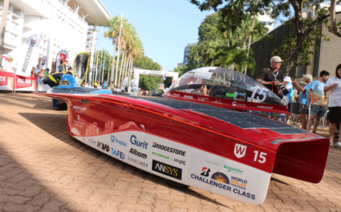 WSU - Solar Car, race start