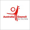 Australia Council for the Arts logo with red kangaroo symbol. 