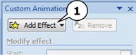 Custom Animation task pane