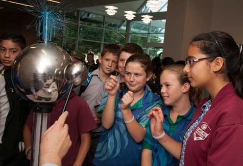 Toongabbie East Public School students learn about infrasound