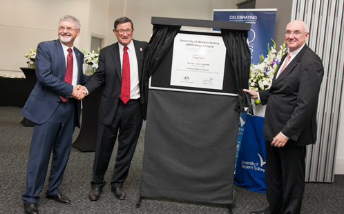UWS College Lithgow plaque unveiled