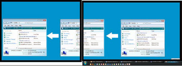 An example of two monitors in use