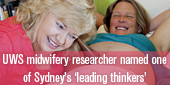 Midwifery researcher named one of Sydney's 'leading thinkers
